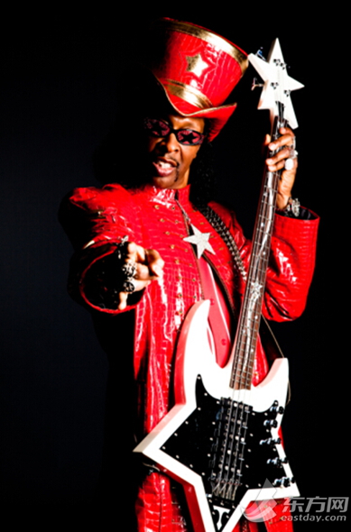 10月18日、19日绿色音符舞台布基-柯林斯（Bootsy Collins the Funk Unity B）